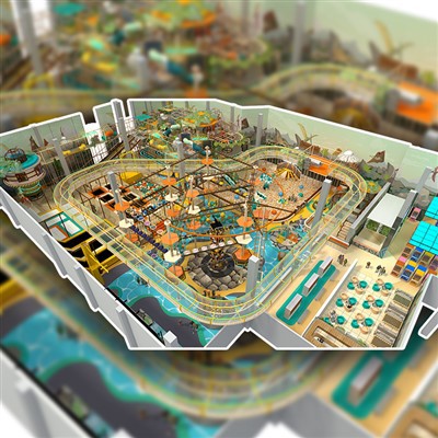 Équipement de terrain de jeu intérieur doux